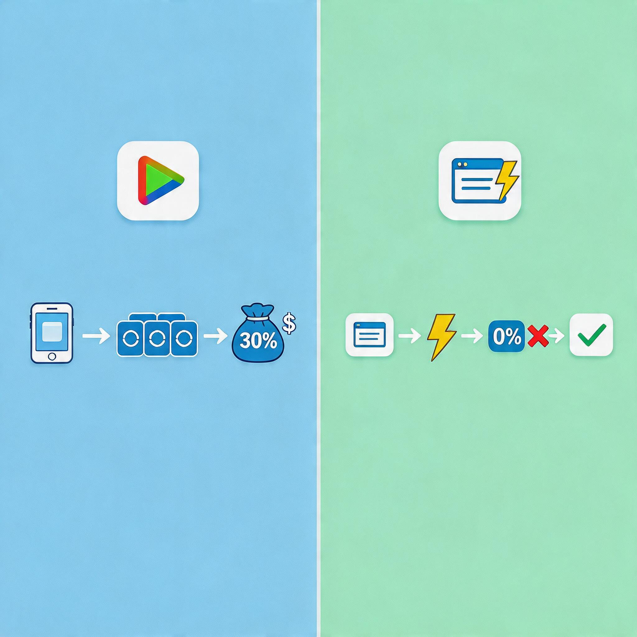 PWA vs 应用商店分发对比