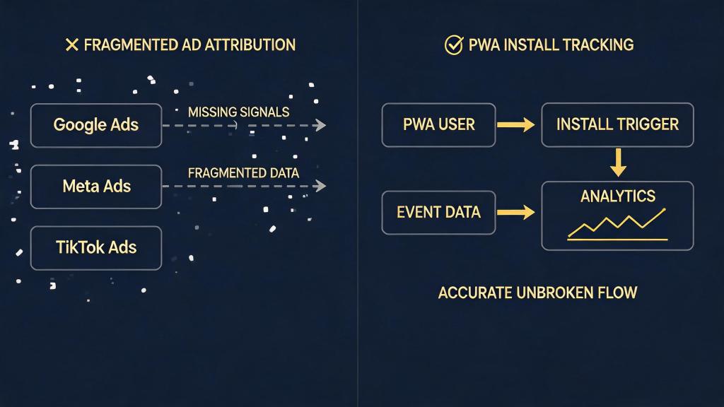 Ad measurement crisis and PWA install tracking advantage 2026