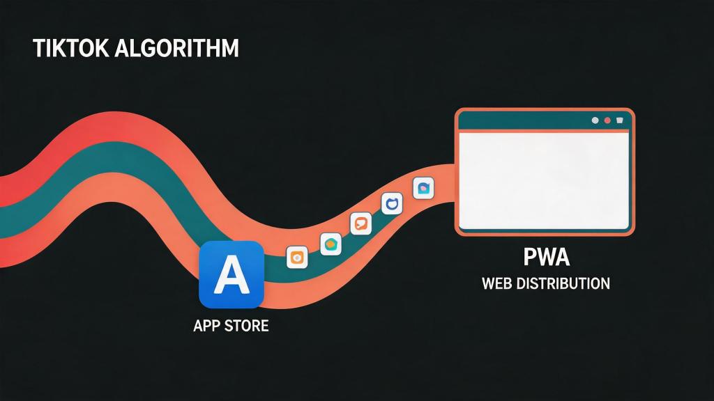 TikTok algorithm shift driving PWA distribution adoption