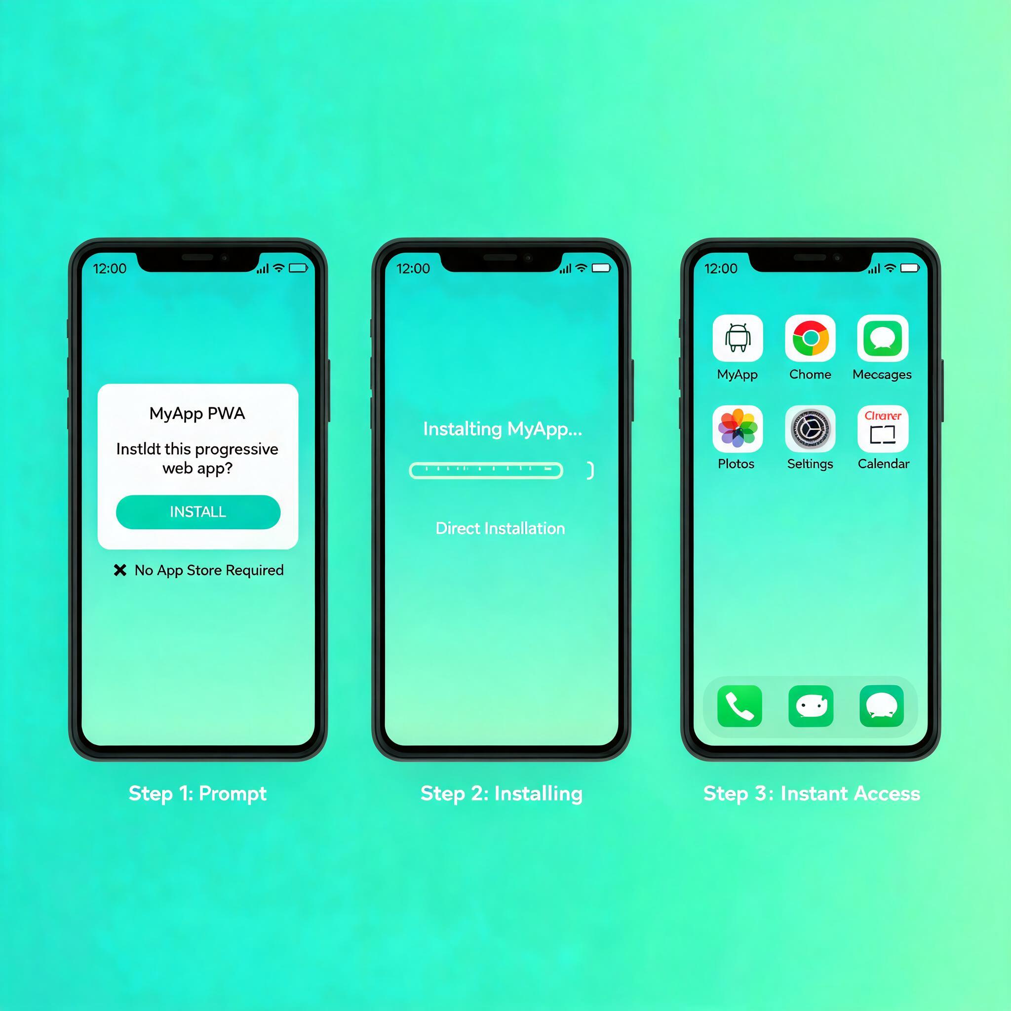 PWA installation on Android devices