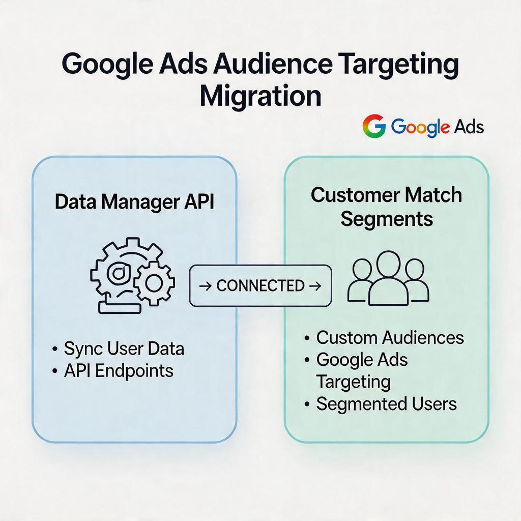 Google Customer Match 迁移 Data Manager API 工作流程