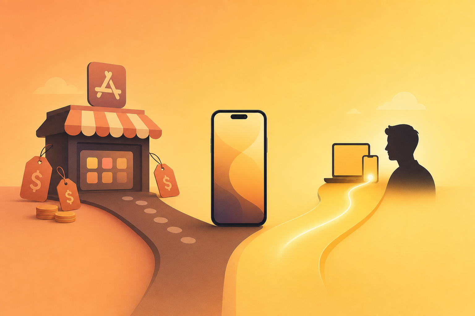 应用分发成本对比 PWA vs 应用商店
