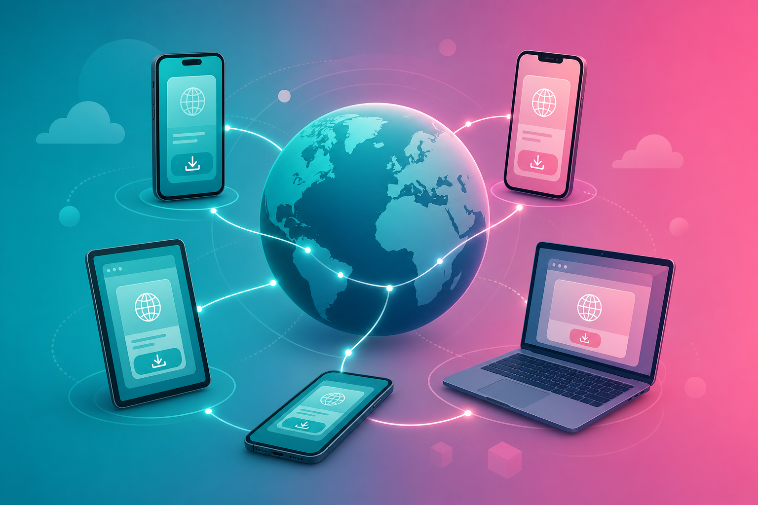 App distribution beyond traditional app stores via PWA