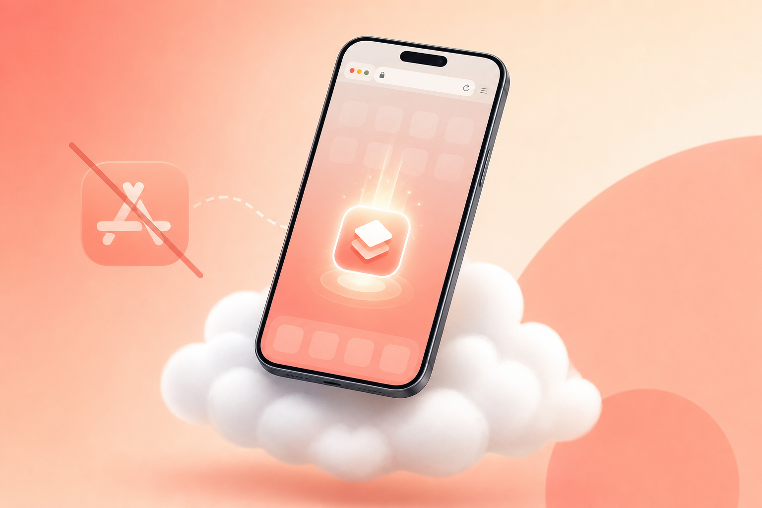 PWA web app direct install illustration